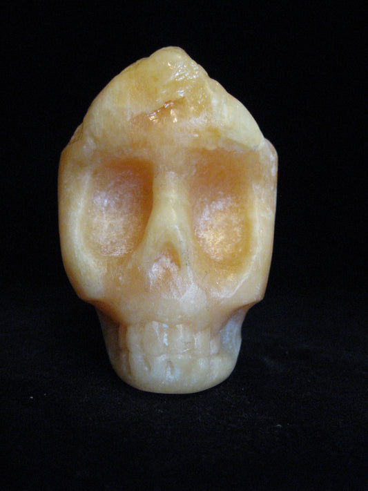 Yellow Calcite Skull