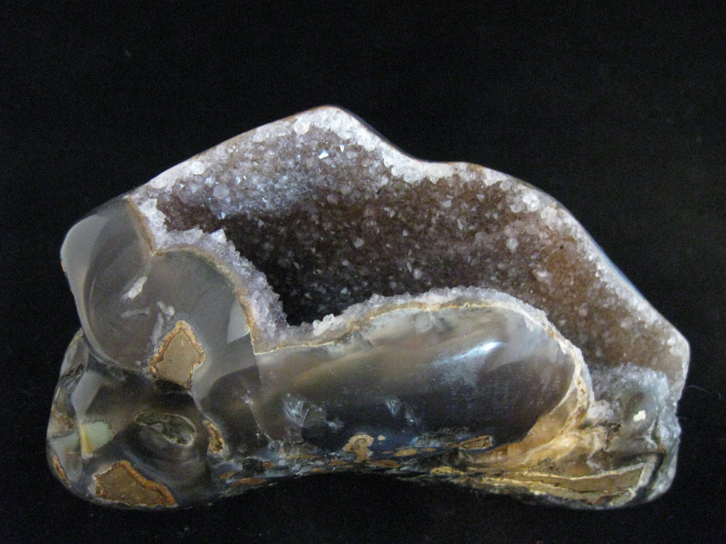 Amethyst Geode Skull