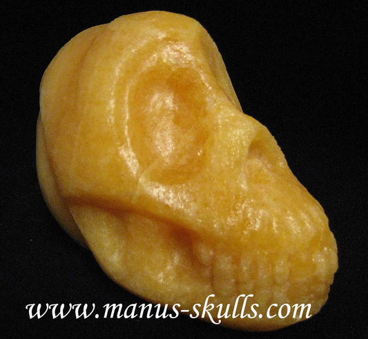 Yellow Calcite Skull