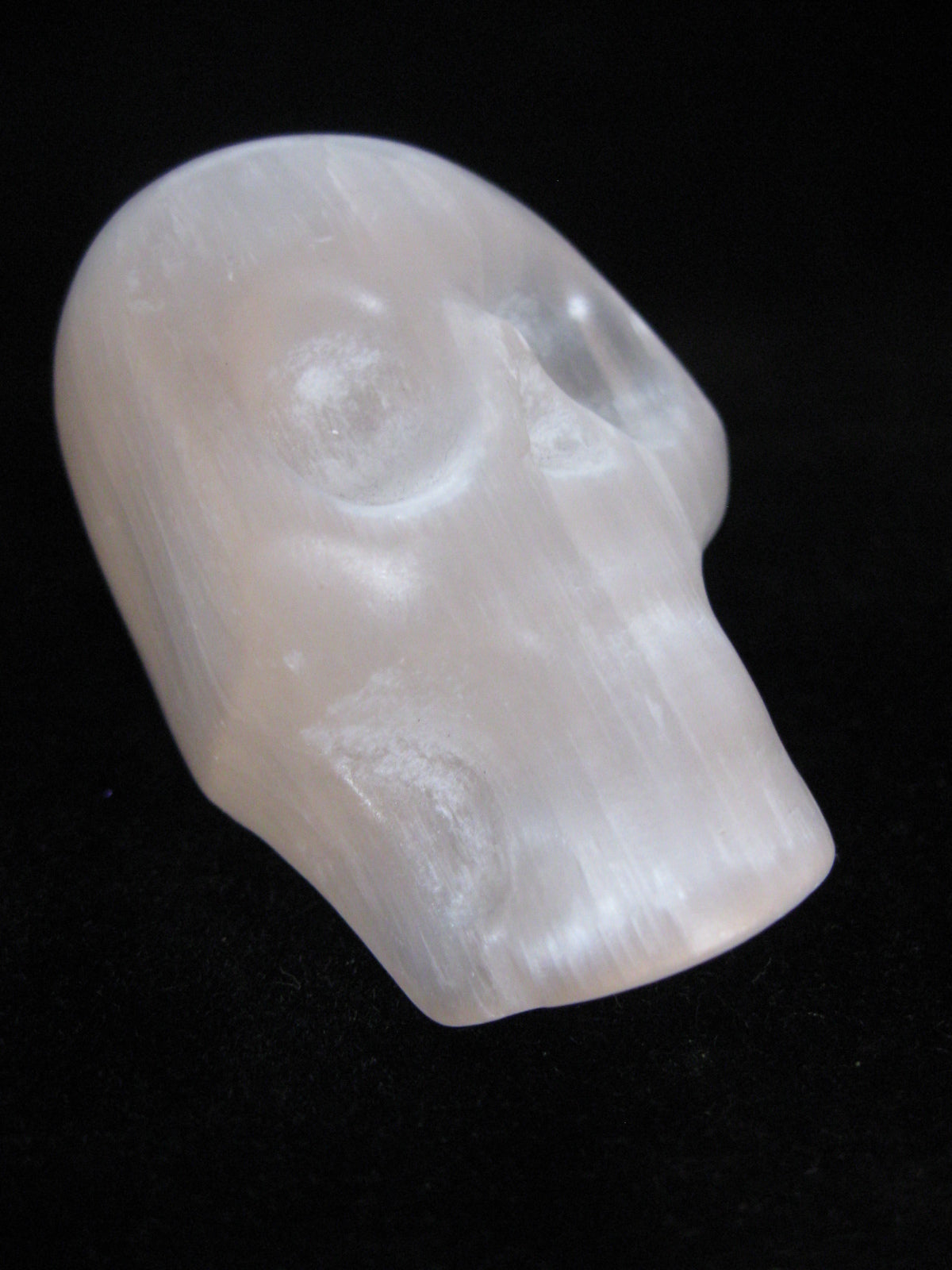 White Selenite Skull