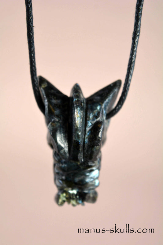 Larvikite Dragon pendant