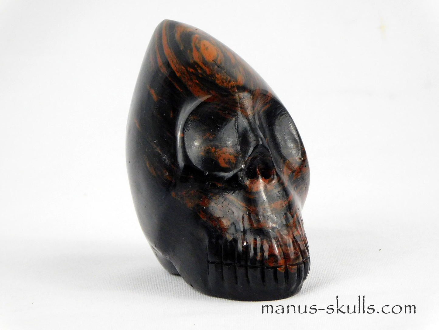 Mahogany Obsidian Conehead Skull
