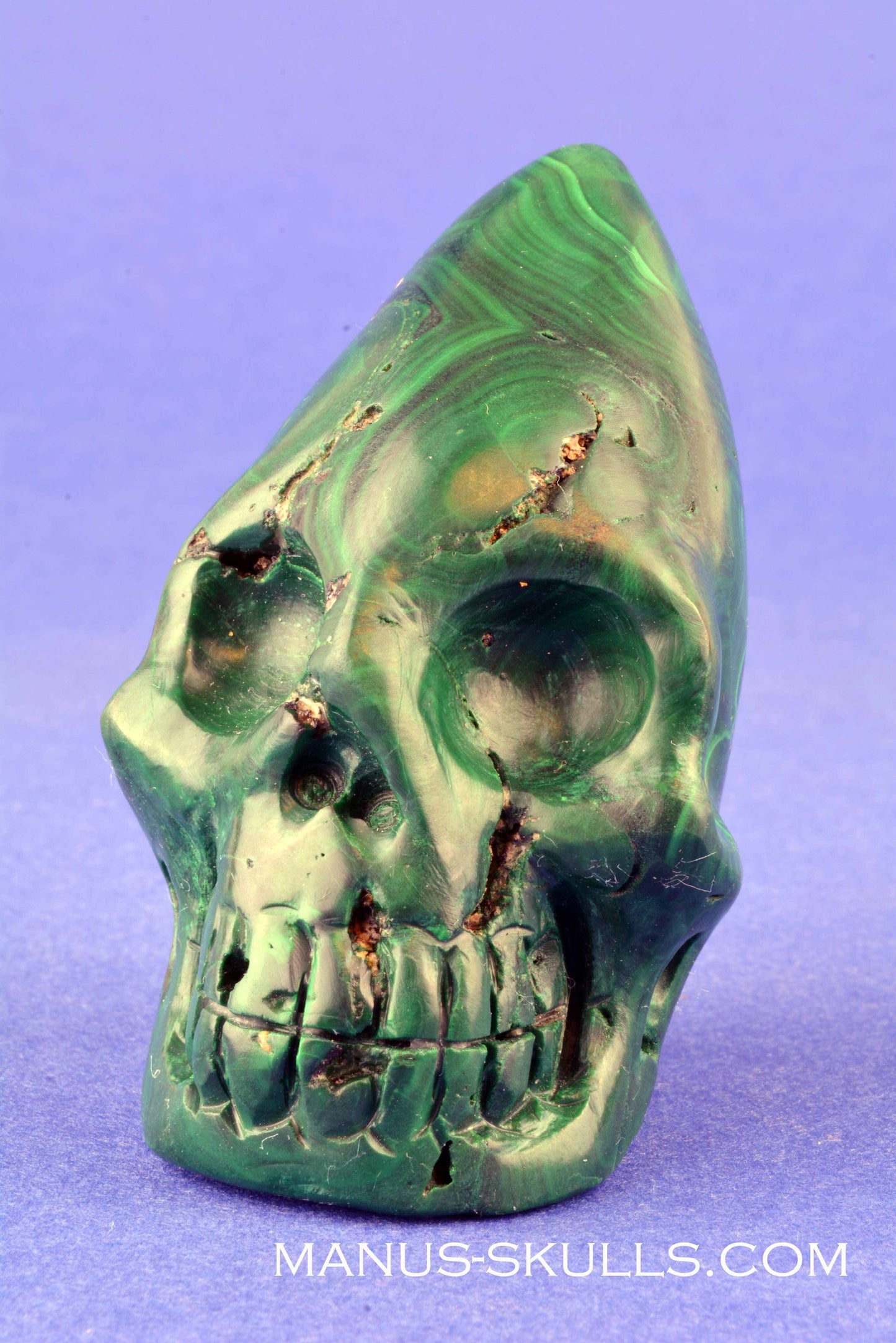 Malachite Conehead Skull