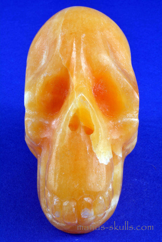 Yellow Calcite Skull