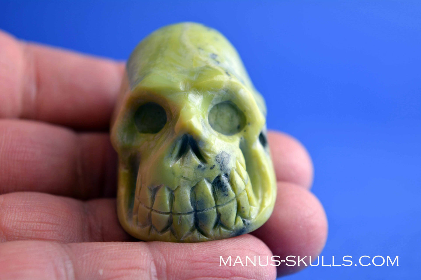 Jade Serpentine Skull