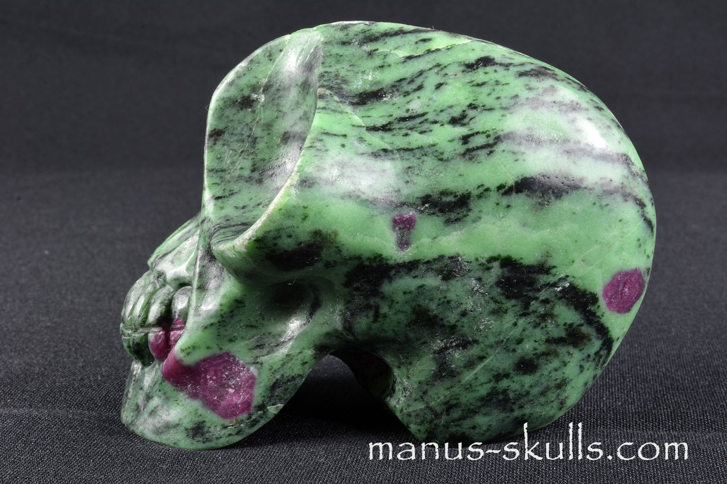 Ruby in Zoisite Skull