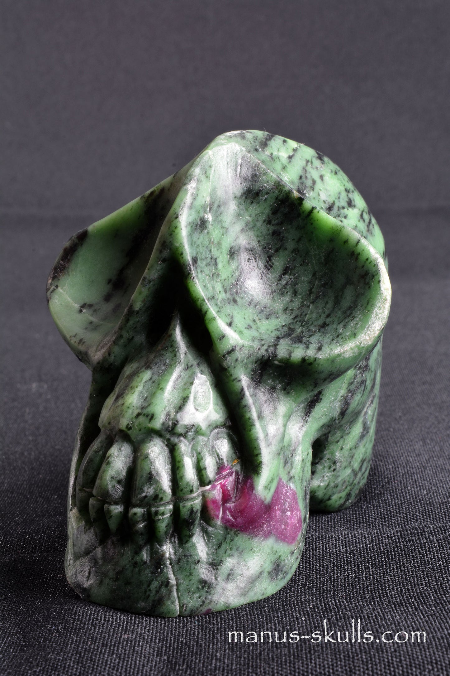 Ruby in Zoisite Skull