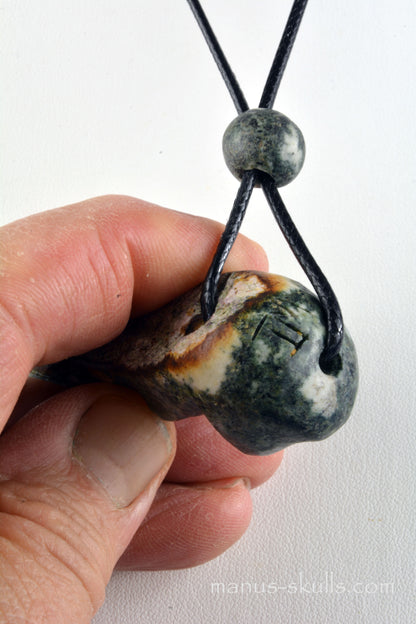Preseli Bluestone Pendant with PBS slide bead (#14)