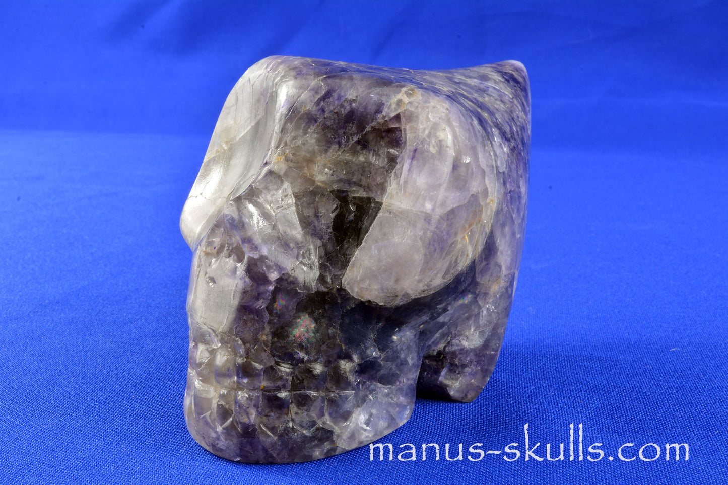 Blue John Fluorite Skull