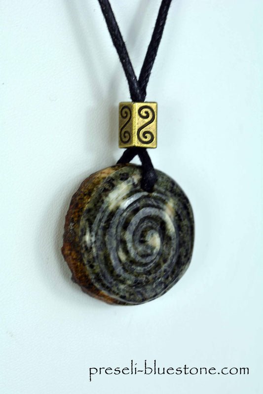 Preseli Bluestone Spiral Pendant