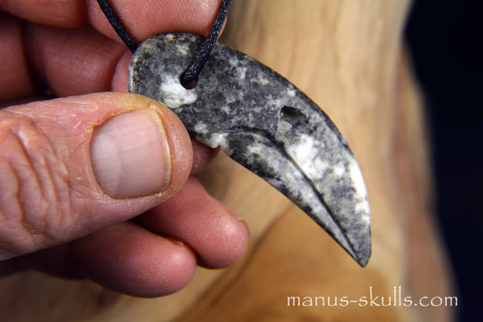 Preseli Bluestone Bird Skull Pendant