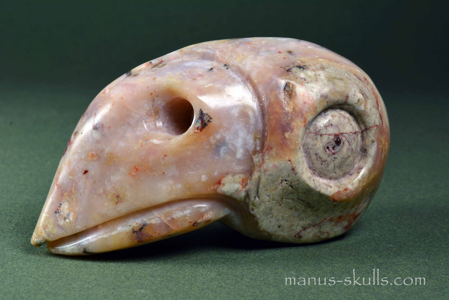 Peruvian Opal Bird Skull