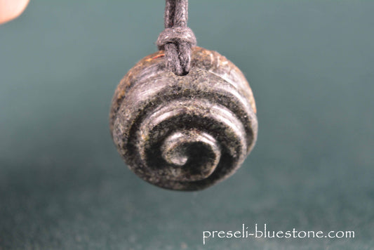 Preseli Bluestone Spiral Pendant