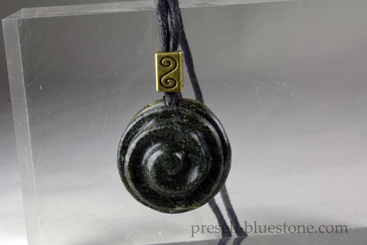 Preseli Bluestone Spiral Pendant