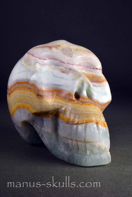 Rainbow Calcite Skull