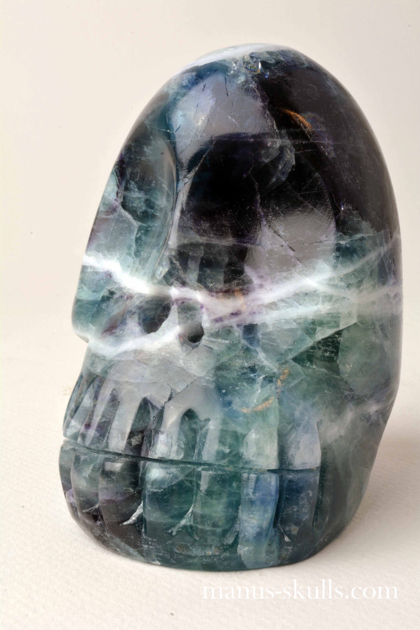 Rainbow Fluorite Skull