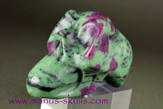 Ruby in Zoisite Skull