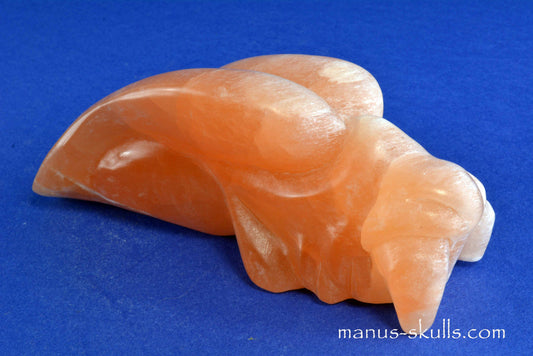 Peach Selenite Dragon