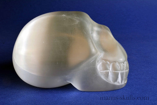 White Selenite Skull