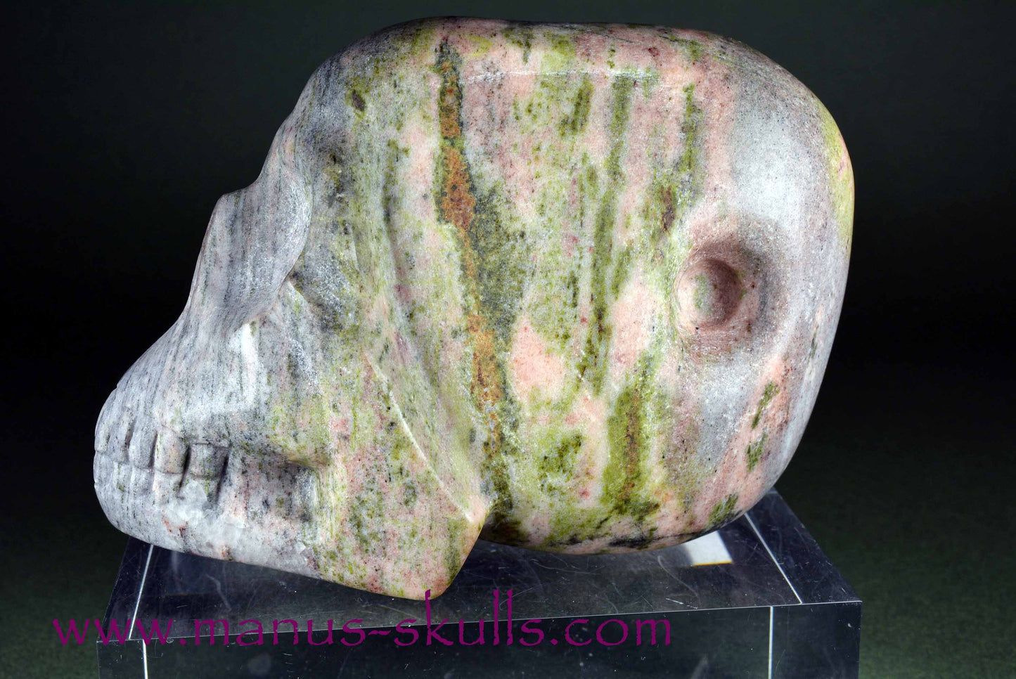 Thulite Skull