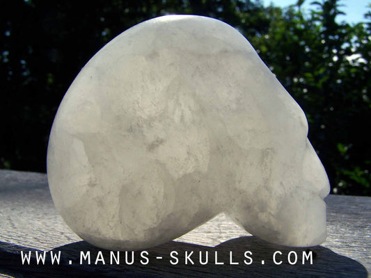 White Selenite Skull