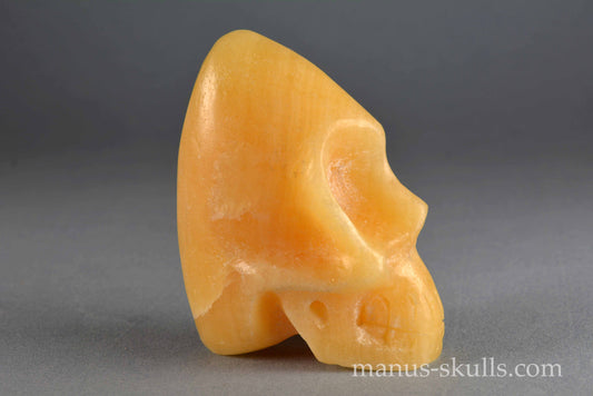 Yellow Calcite Skull