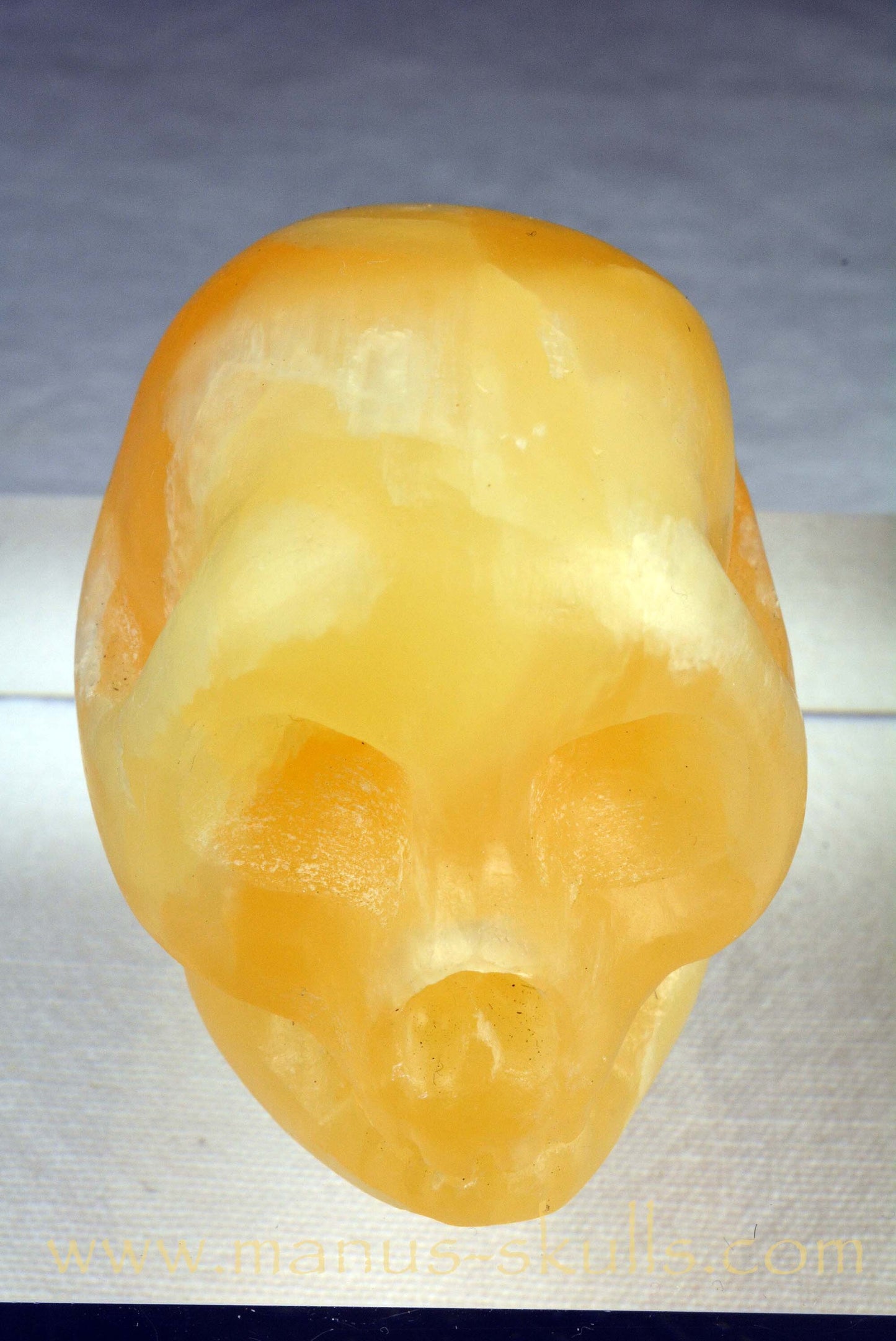 Yellow Calcite Skull