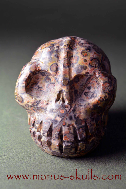 Leopard Skin Jasper Skull