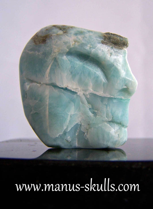 Larimar Skull