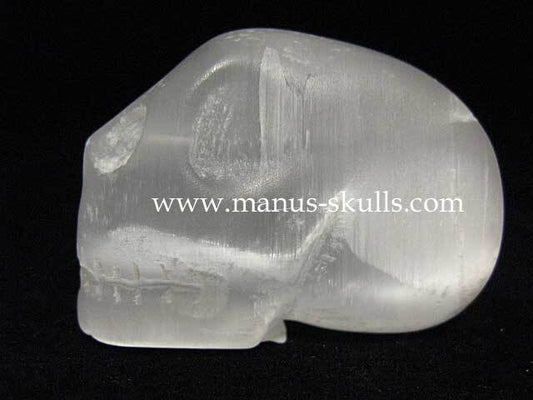 White Selenite Skull