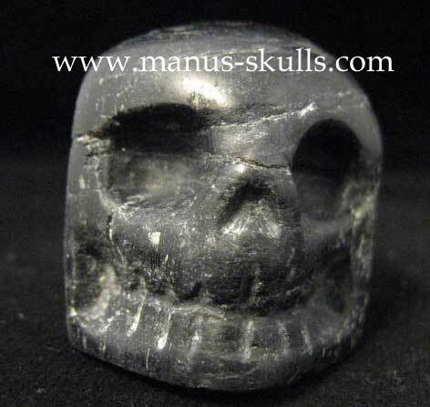 Black Tourmaline Skull